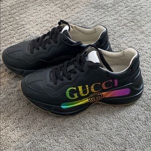 Gucci Rython black sneakers